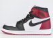 кроссовки Nike Air Jordan 1 Black Toe with Fur