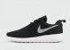 кроссовки Nike Roshe Run Black / White Wmns
