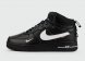 кроссовки Nike Air Force 1 Mid Black / Wh. Sw. with Fur