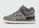 кроссовки New Balance 574 Mid Grey / White with Fur Wmns