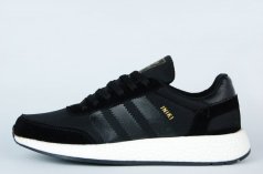 кроссовки Adidas Iniki Runner Boost Black / Black / White