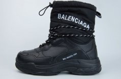 Сапоги Balenciaga Fur Triple Black