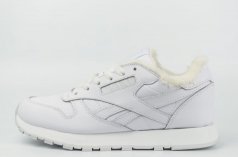 кроссовки Reebok Classic Leather Fur Triple White