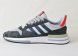 кроссовки мужские Adidas ZX 500 RM Grey Four / Ftwr White / Scarlet
