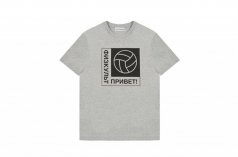 футболка мужская Gosha Rubchinskiy V Ball Logo T-Shirt Grey