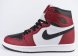 кроссовки Nike Air Jordan 1 Red / Black with Fur