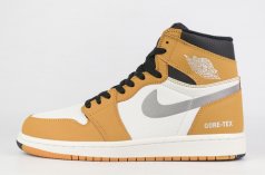 Кроcсовки Nike Air Jordan 1 White / Orange Gtx