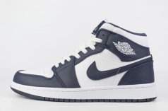 Кроcсовки Nike Air Jordan 1 White / Metallic Gold / Obsidian