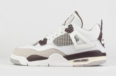 кроссовки Nike Air Jordan 4 x A MA Maniere Qual. White / Brown