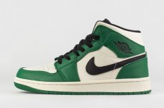 кроссовки Nike Air Jordan 1 Wmns Green / White