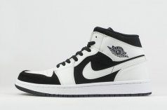 кроссовки Nike Air Jordan 1 Mid Wmns White / Black