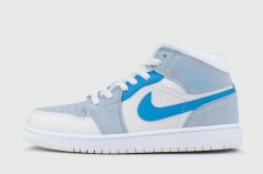 кроссовки Nike Air Jordan 1 new Blue / White Wmns