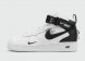 кроссовки Nike Air Force 1 Mid lv8 Utility White / Black with Fur