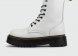 Ботинки Dr. Martens 1460 White Black Leather with Fur
