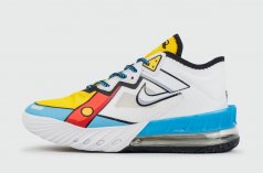 кроссовки Nike Lebron 18 Low White Blue