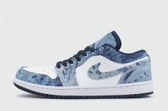 Кросовки Nike Jordan 1 Low Washed Denim Wmns