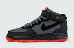 кроссовки Nike Air Force 1 Grey / Red Ftwr.