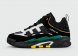кроссовки Adidas Niteball Black Green with Fur