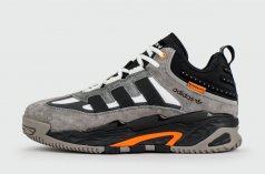 кроссовки Adidas Niteball Grey Black with Fur