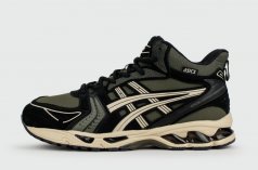 кроссовки Asics Gel-Kayano 14 Mid Green Black with Fur