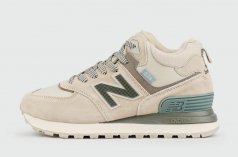 кроссовки New Balance 574 Mid Beige with Fur Wmns