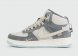 кроссовки Nike Air Force 1 Mid Grey / White Blue Ftwr. with Fur Wmns