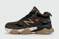 кроссовки New Balance 9060 Mid Brown with Fur