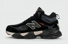 кроссовки New Balance 9060 Mid Black / Black with Fur