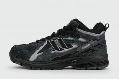 кроссовки New Balance 1906D Mid Black Grey Suede with Fur