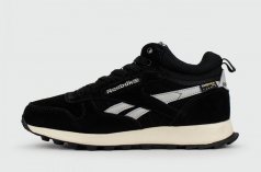 кроссовки Reebok Classic Utiliti Suede Black / White with Fur