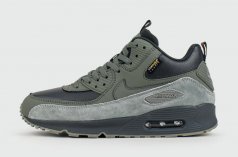 кроссовки Nike Air Max 90 Mid Olive Grey with Fur