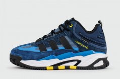 кроссовки Adidas Niteball Blue / Black with Fur