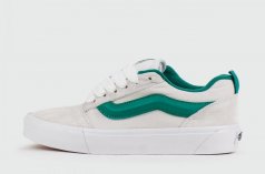 кеды Vans Knu Skool Light Grey / Green