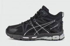 кроссовки Asics Gel-Kahana 8 Mid Black Grey Wmns with Fur