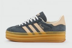 кроссовки Adidas Gazelle Bold Blue / Gum Wmns
