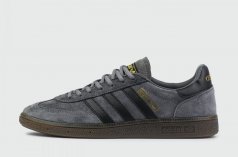 кроссовки Adidas Spezial Dark Grey Black Str. / Gum Ftwr
