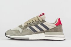 кроссовки Adidas ZX 500 Boost Grey / Red