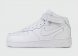 кроссовки Nike Air Force 1 Mid White with Fur